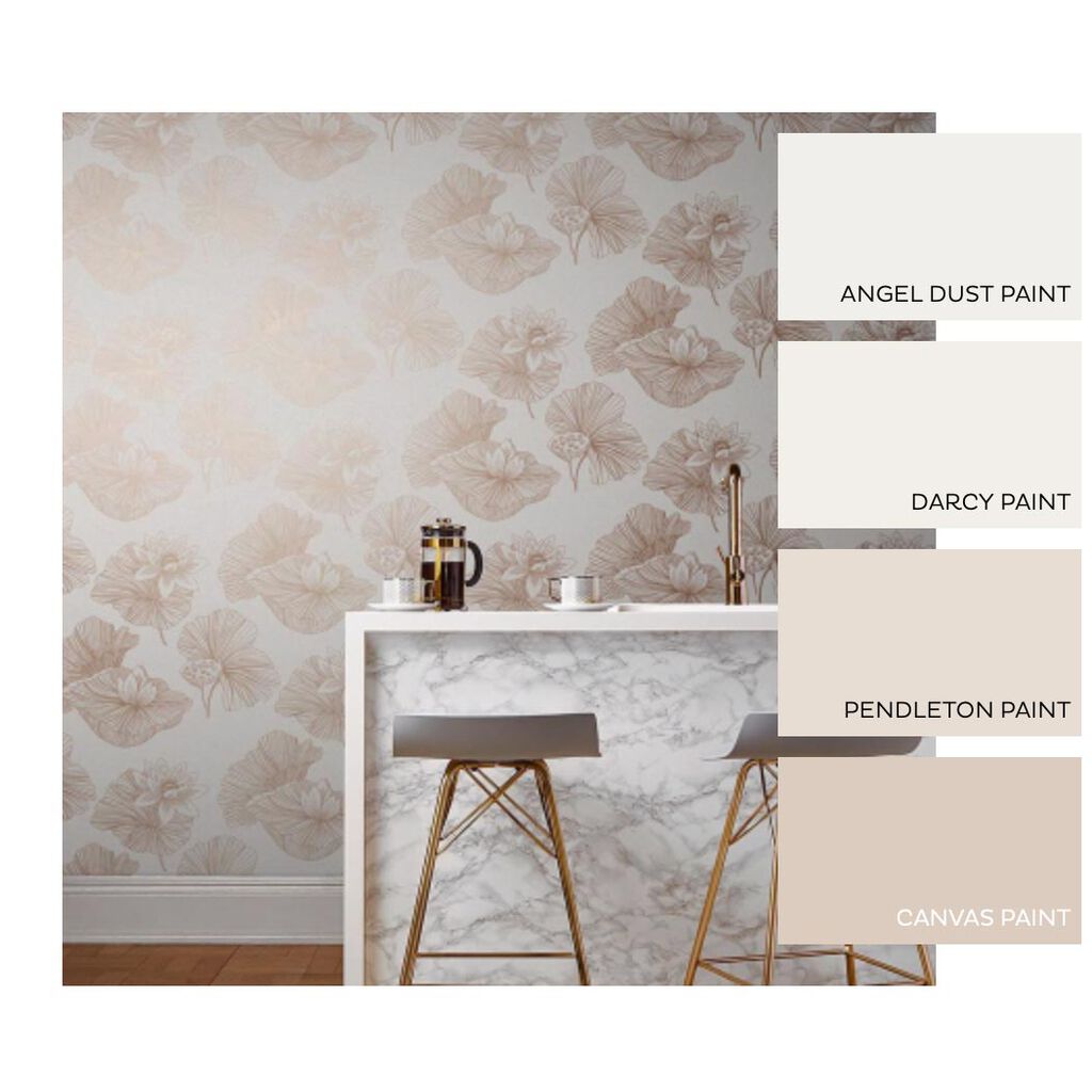 Lotus Room Wallpaper - Cream