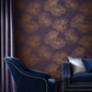 105936 - Lotus Wallpaper - Plum - Graham & Brown