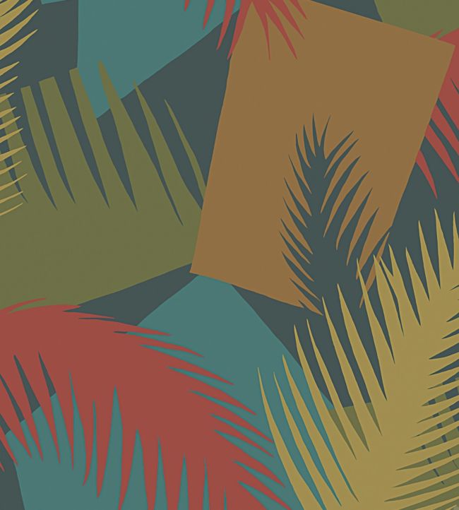 Deco Palm Wallpaper - Multicolor - Cole & Son