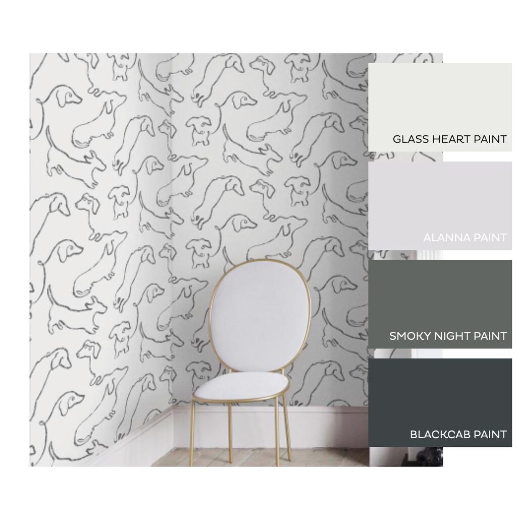 Buckley Monochrome Room Wallpaper 2 - White