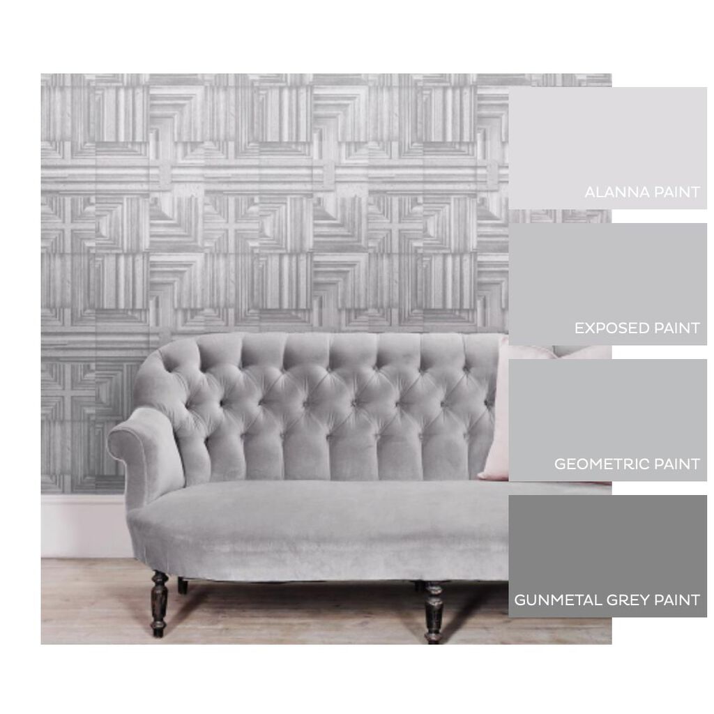 Labyrinth Room Wallpaper - Gray