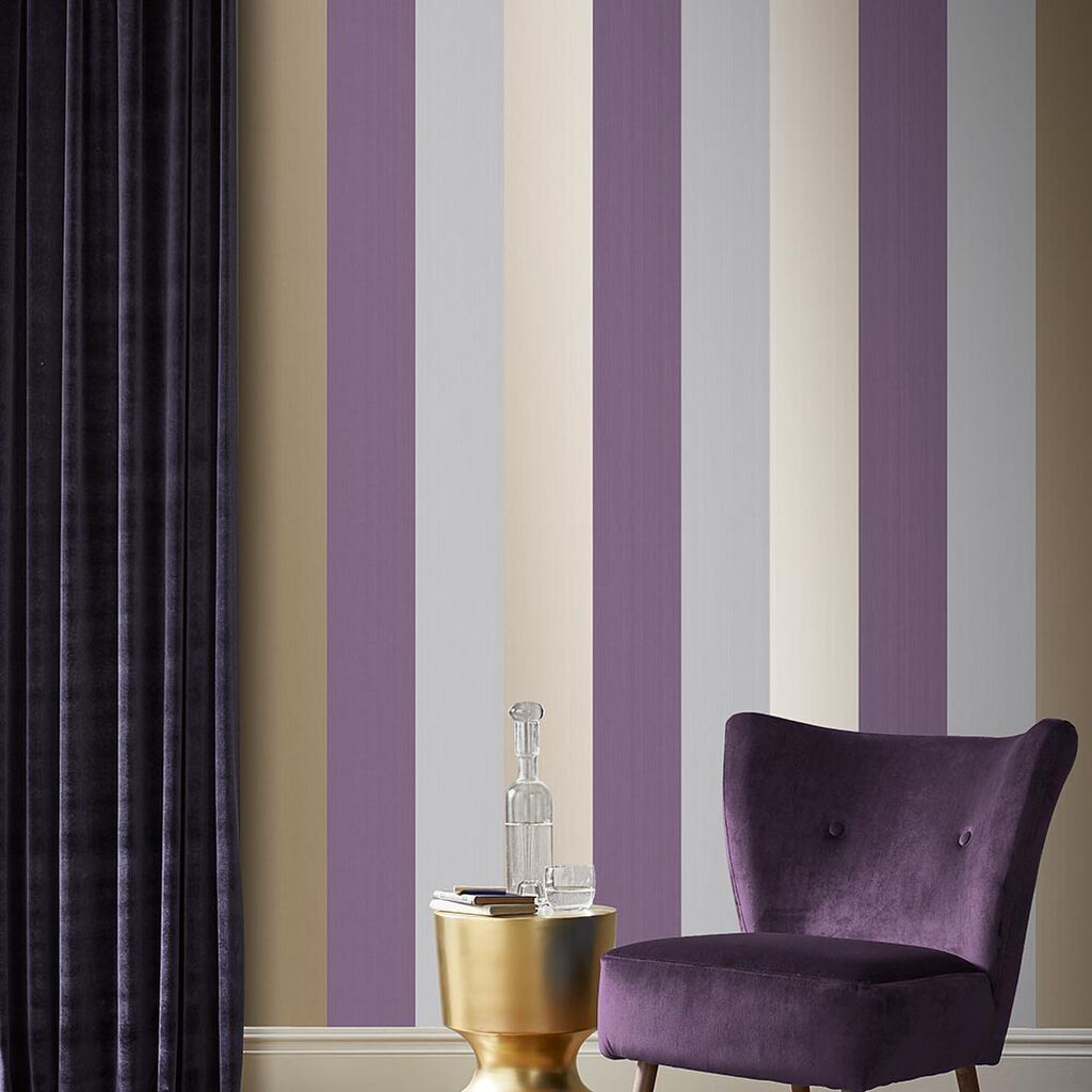 Figaro Room Wallpaper - Purple