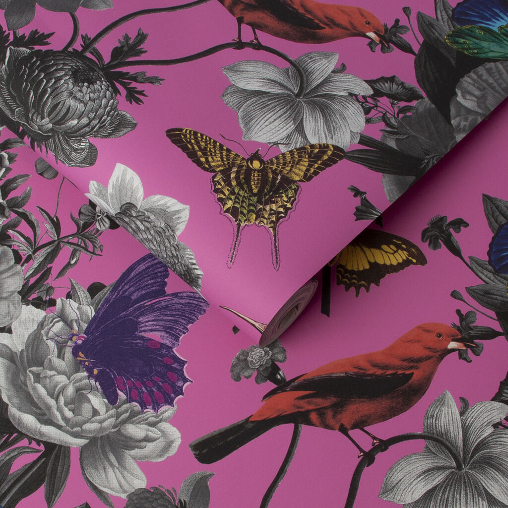 Jardin Wallpaper - Pink