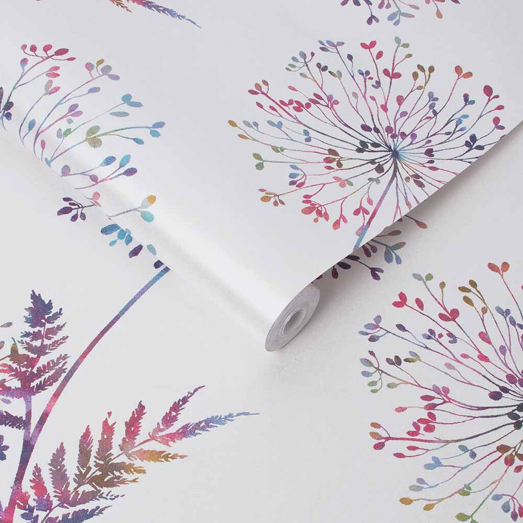 106438 - Wish Wallpaper - White - Graham & Brown