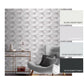 Hex-A-Gone Room Wallpaper - Gray
