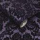 Gothic Damask Room Wallpaper - Purple