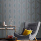 106759 - Lagom Geo Wallpaper - Deep Sky - Graham & Brown