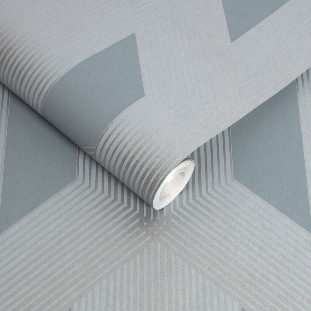 106759 - Lagom Geo Wallpaper - Deep Sky - Graham & Brown