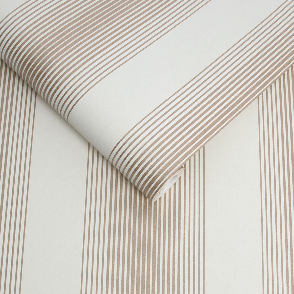 Lagom Stripe Wallpaper - Cream