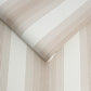 106768 - Lagom Stripe Wallpaper - White Rose Gold - Graham & Brown