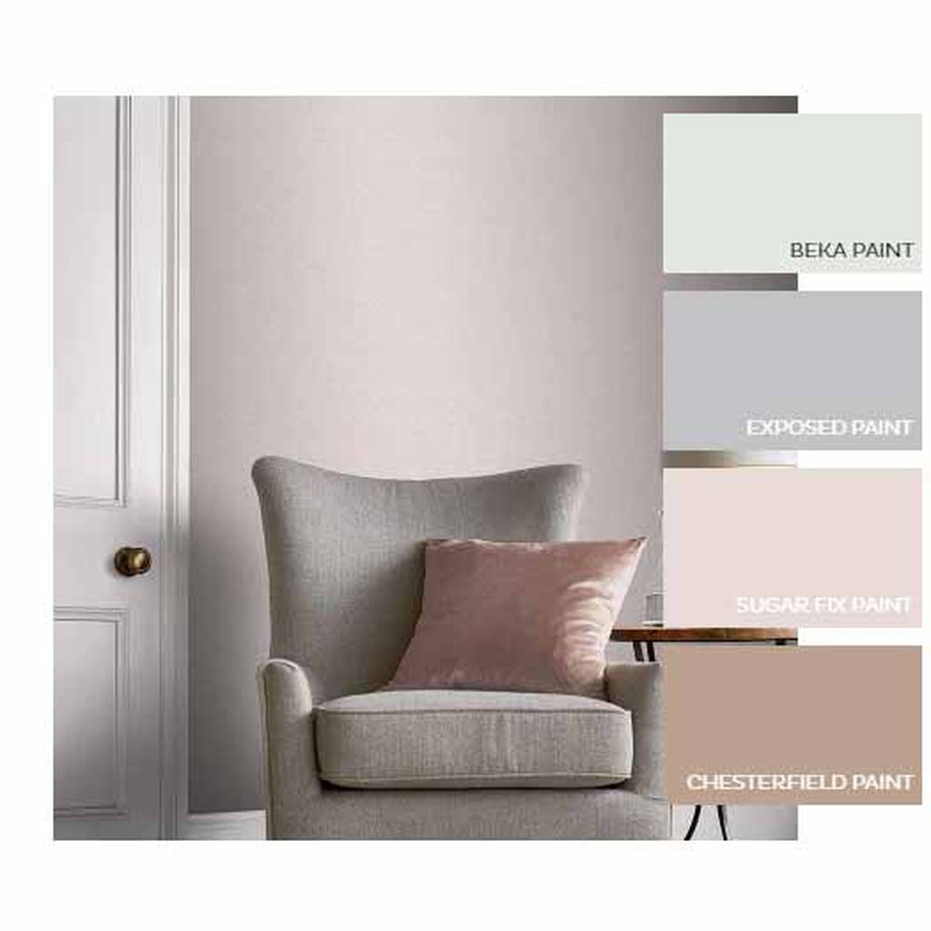Lagom Plain Room Wallpaper - Pink