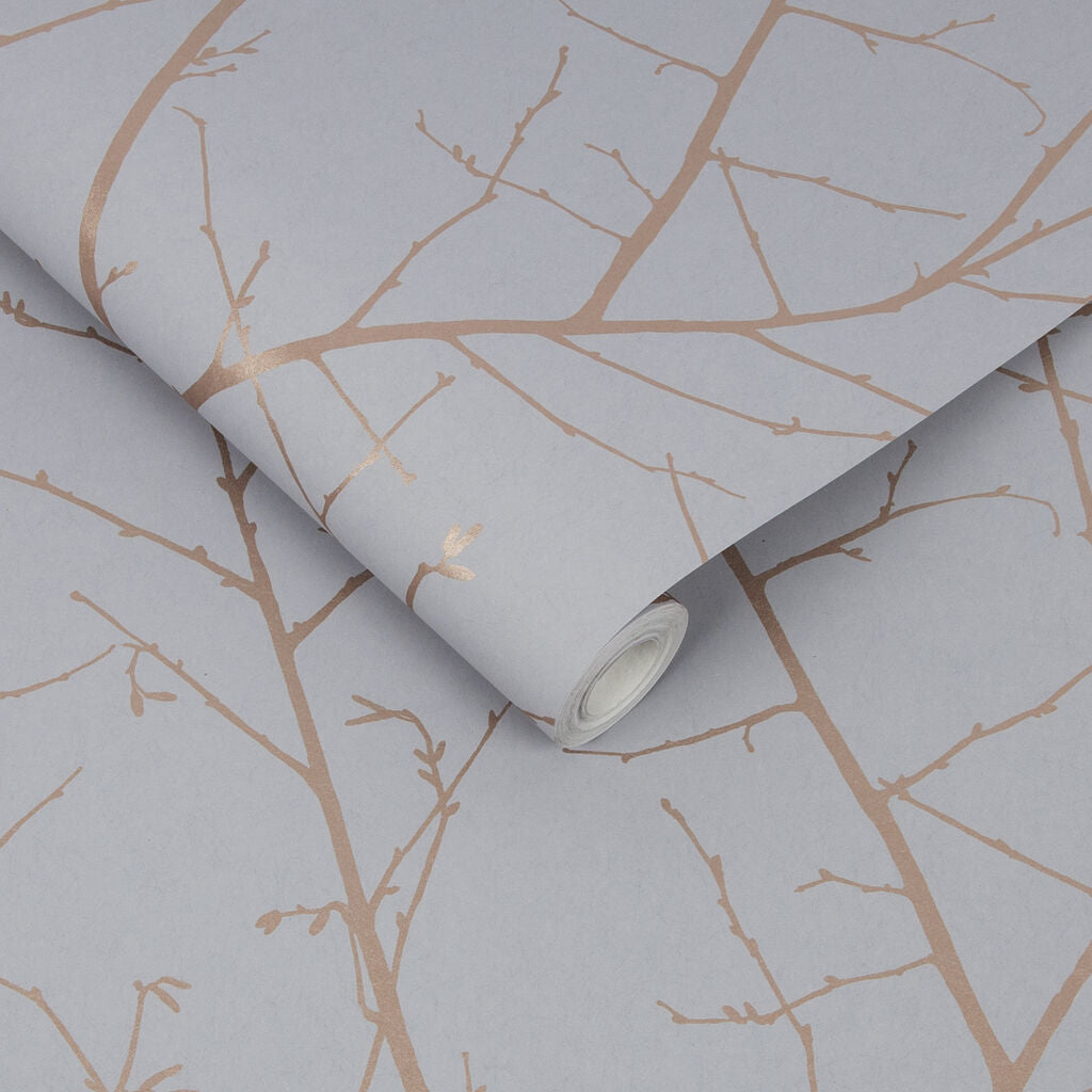 107580 - Boreas Wallpaper - Soft Grey - Graham & Brown