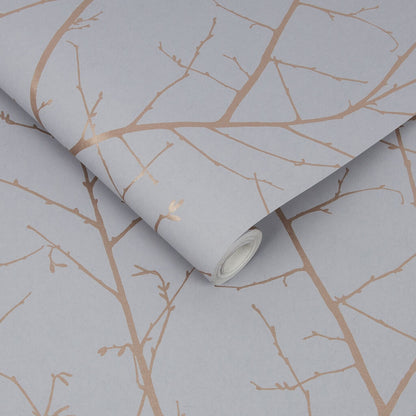 107580 - Boreas Wallpaper - Soft Grey - Graham & Brown