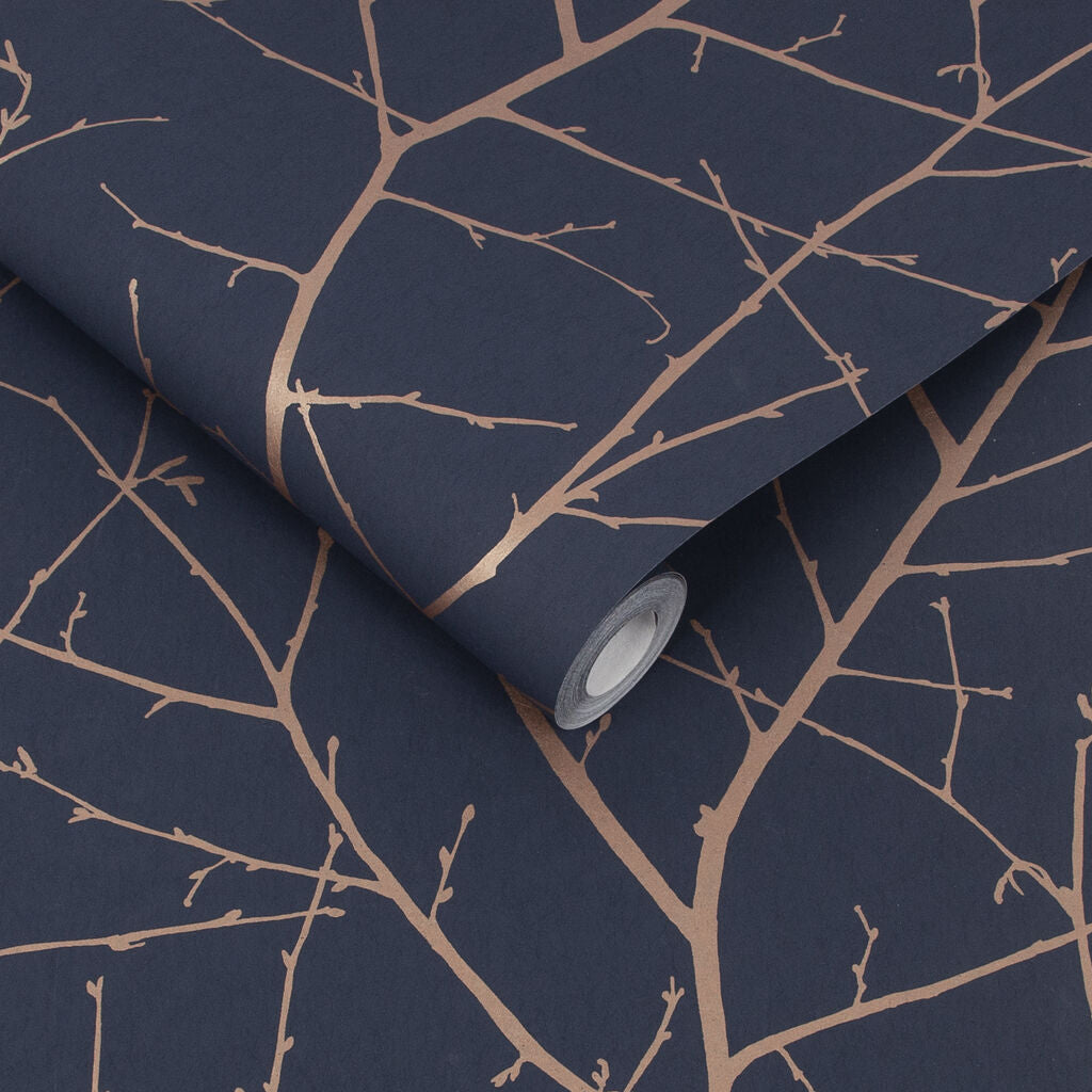 107581 - Boreas Wallpaper - Midnight - Graham & Brown