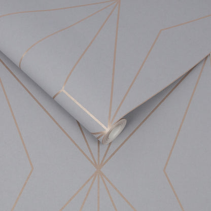 107586 - Harmony Wallpaper - Grey - Graham & Brown