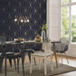 107587 - Harmony Wallpaper - Navy - Graham & Brown