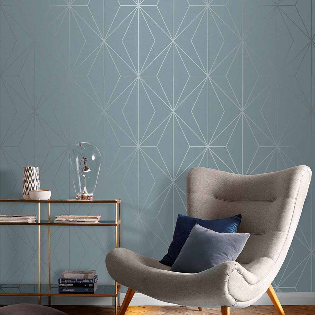 107588 - Harmony Wallpaper - Deep Sky - Graham & Brown