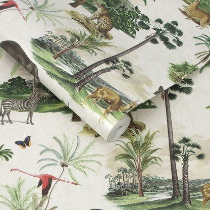 107598 - Tropique Zoo Wallpaper - Wild - Graham & Brown