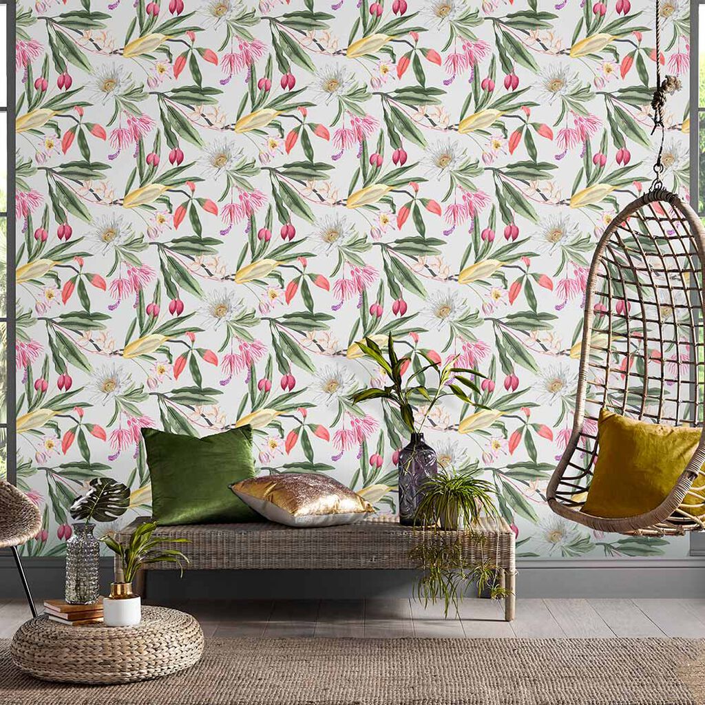 107600 - Paradise Wallpaper - Chalk - Graham & Brown