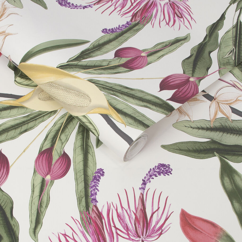 107600 - Paradise Wallpaper - Chalk - Graham & Brown