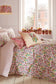 Paper Pansies Room Cushion - Pink