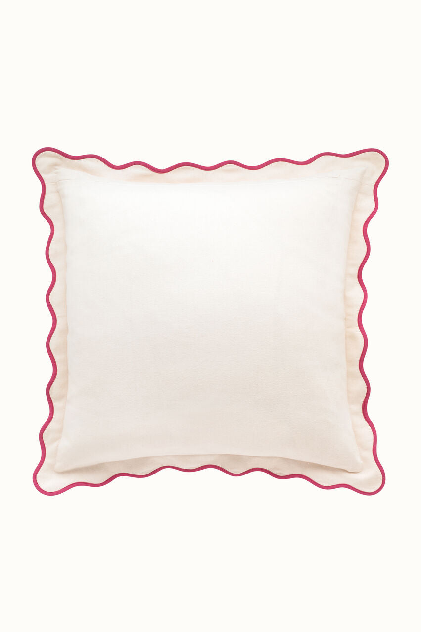 Paper Pansies Back Cushion - Pink