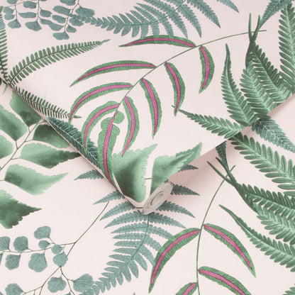 107878 - Midsummer Fern Wallpaper - Blush - Graham & Brown