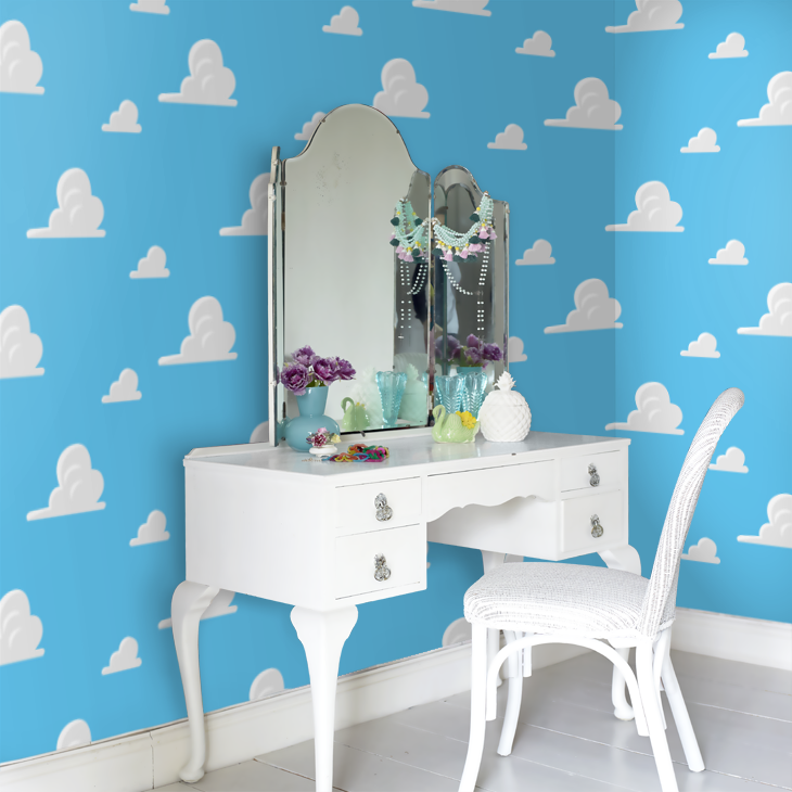 Toy Story Andy's Room Nursey Room Wallpaper 6 - Blue