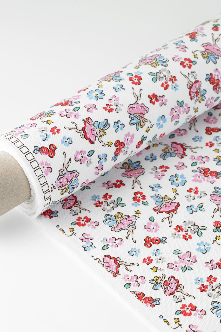 Little Fairies Cotton Room Fabric Roll - Pink