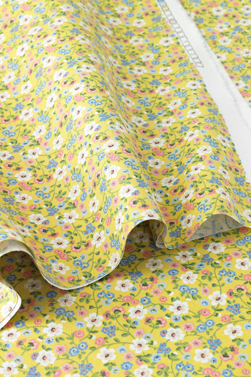 Pembridge Ditsy Cotton Room Fabric Roll - Gold