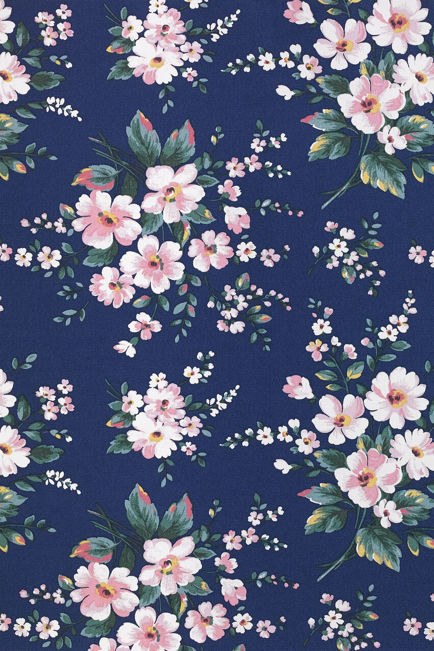 Spitalfields Cotton Fabric Roll - Blue