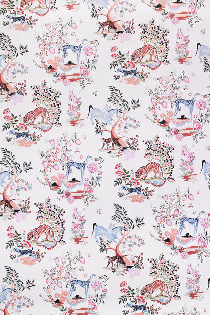 Painted Kingdom Cotton Fabric Roll - Pink