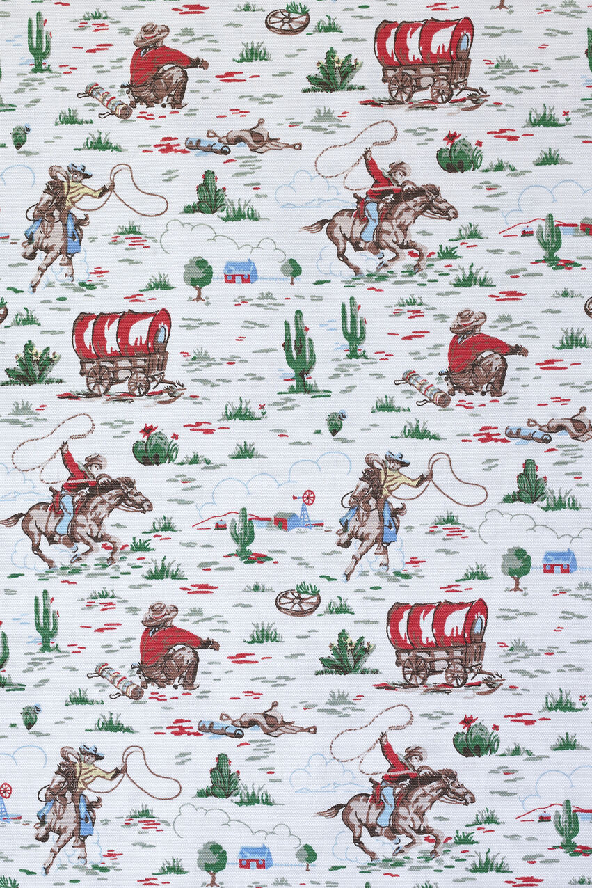 Cowboy Cotton Fabric Roll - Green
