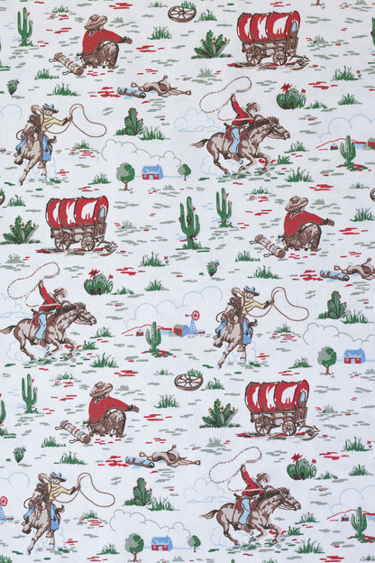 Cowboy Cotton Fabric Roll - Green