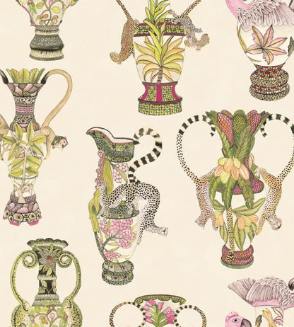 Khulu Vases Wallpaper - Multicolor - Cole & Son