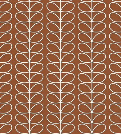 Linear Stem Wallpaper - Brown
