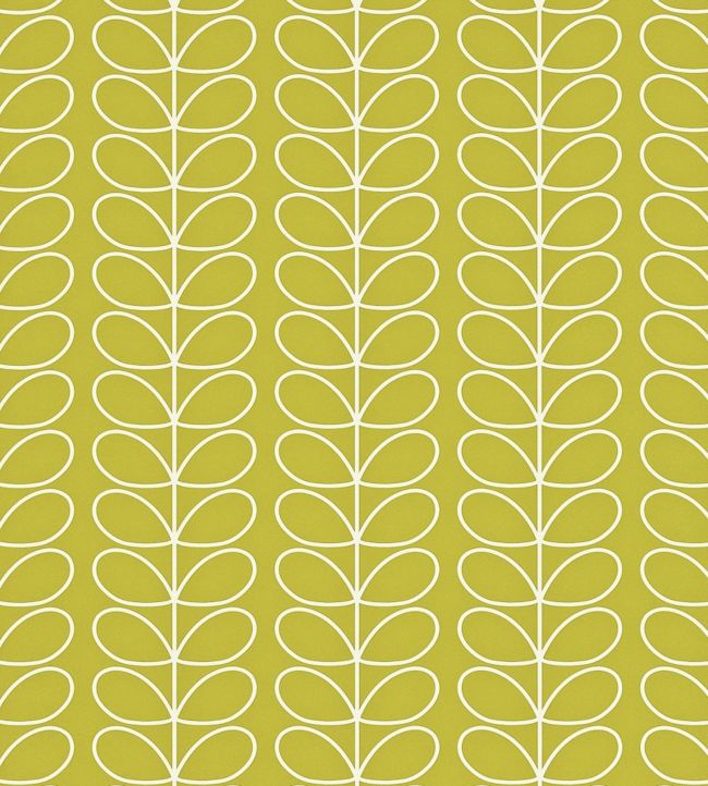Linear Stem Wallpaper - Green