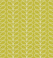 Linear Stem Wallpaper - Green