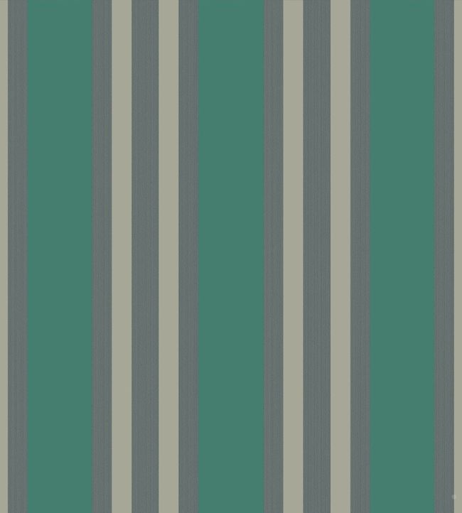 Polo Stripe Wallpaper - Teal - Cole & Son