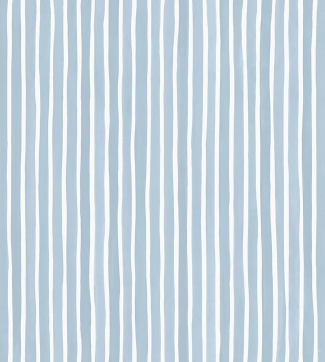 Croquet Stripe Wallpaper - Blue - Cole & Son