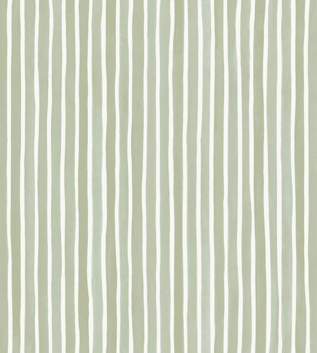 Croquet Stripe Wallpaper - Green - Cole & Son