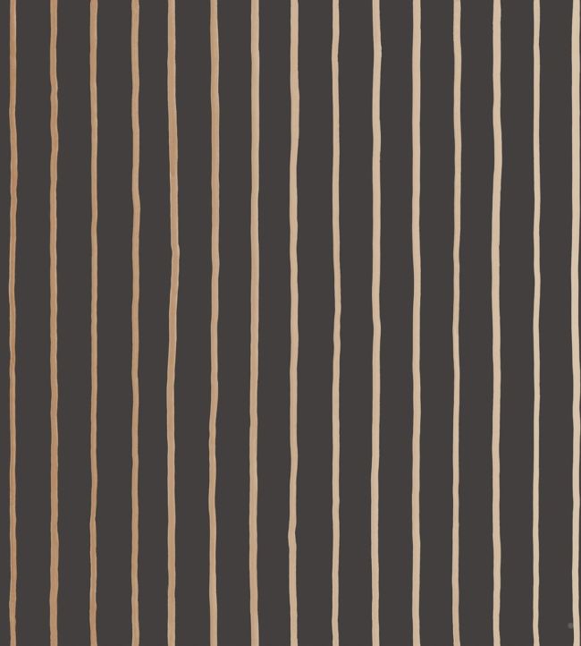 College Stripe Wallpaper - Black  - Cole & Son