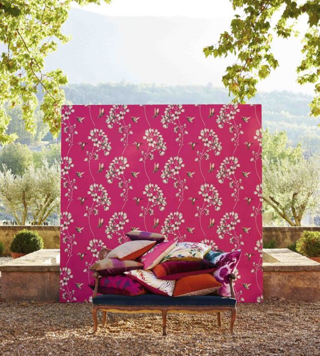Amazilia Room Wallpaper - Pink