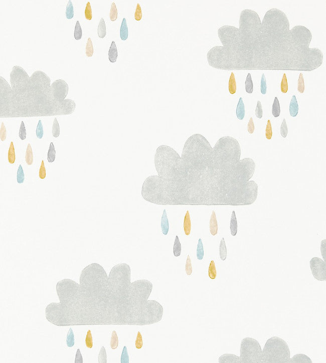 April Showers Wallpaper - White