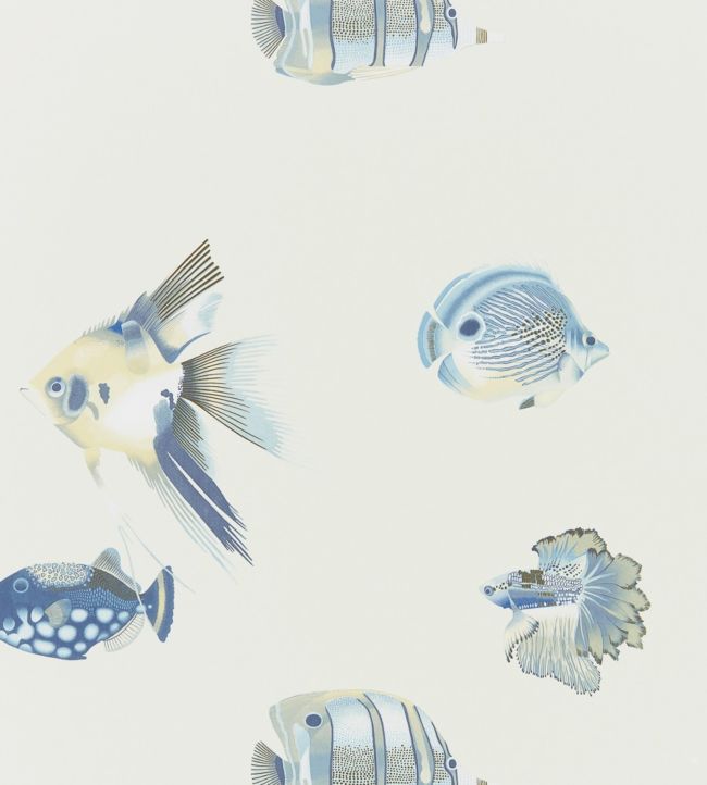 Kamanu Wallpaper - Blue