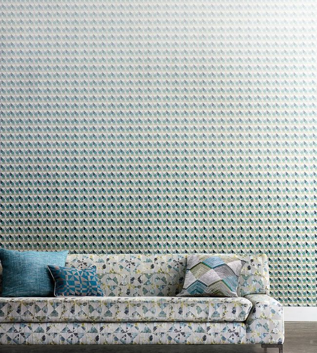 Azor Room Wallpaper - Blue