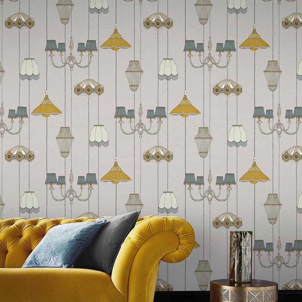 111717 - Drawing Room Wallpaper - Grey - Graham & Brown