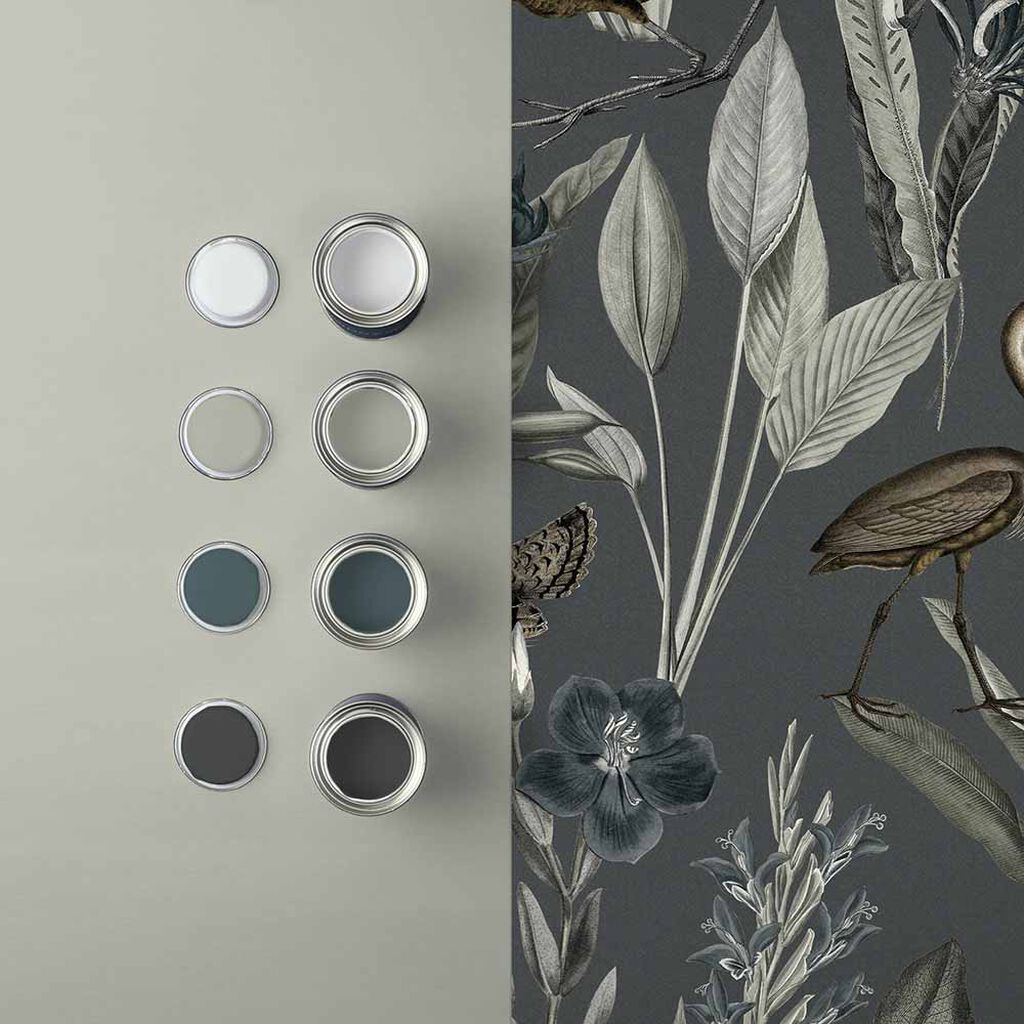 Glasshouse Room Wallpaper - Gray