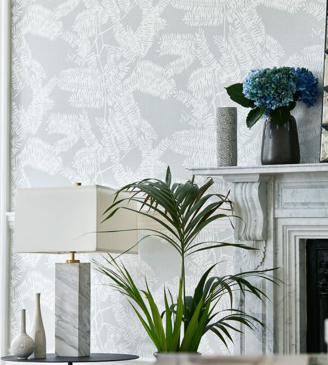 Crystal Extravagance Room Wallpaper - Silver