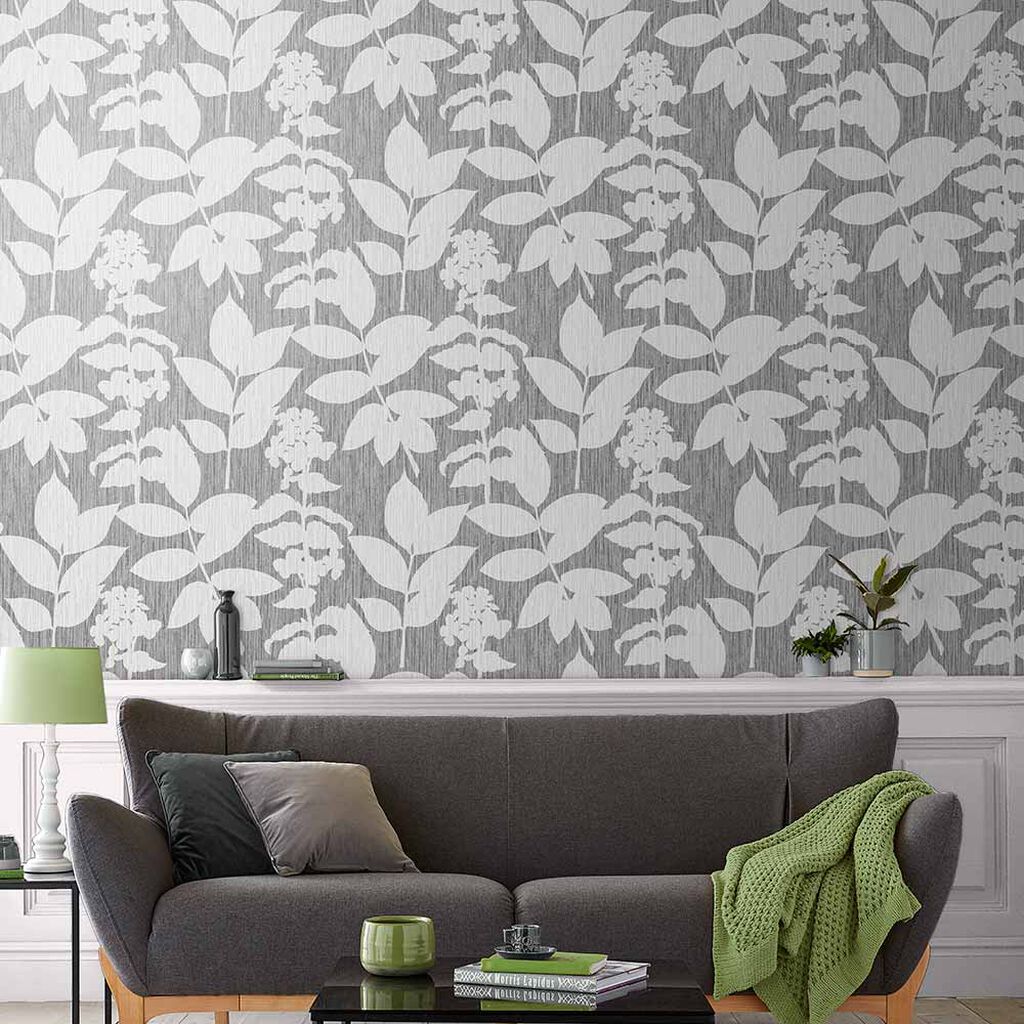 111724 - Aspen Wallpaper - Grey - Graham & Brown